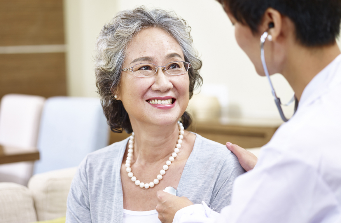 Happy Woman in the Health Care